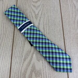 691 Club Room Men's Tie Silva Check 335 Mint (Green) $55 Polyester